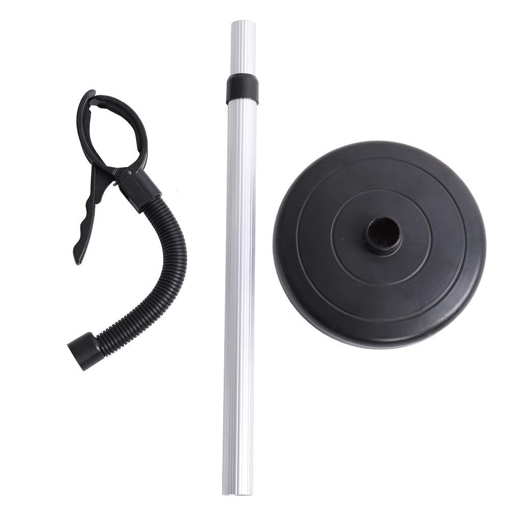 Ejoyous Porta Asciugacapelli, Piantana Porta Phon in Acciaio Inox, Regolabile in Altezza Supporto per Styling dei Capelli per Le Donne e Gli Animali Domestici 40 x 19 x 6 cm