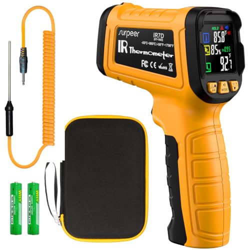 Image of Infrared Thermometer Gun -58F to 1796F, 50:1 Temperature