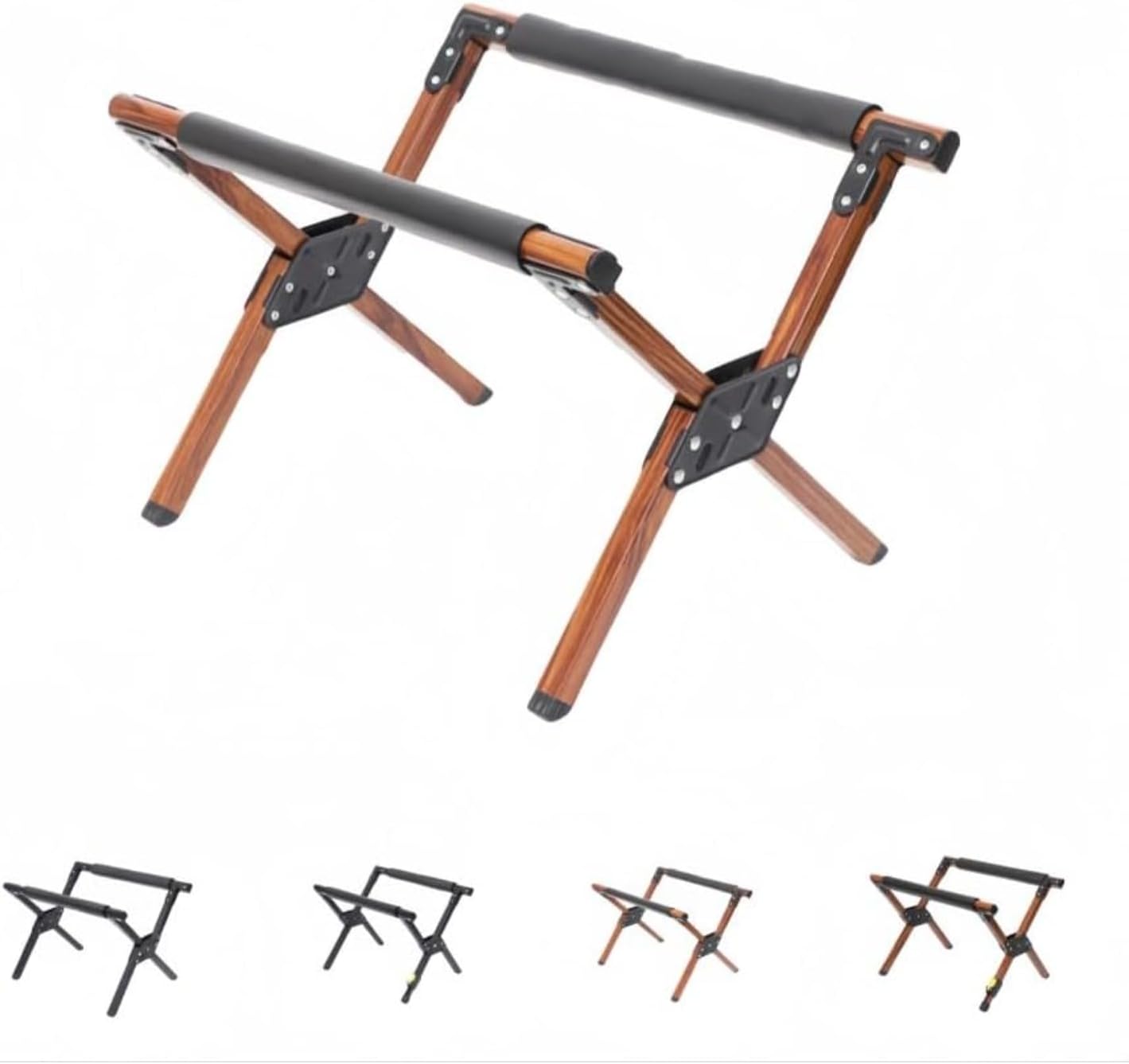 クーラースタンドアルミ合金製 屋外キャンプ用 アイスバケツラック兼断熱ボックススタンド 折りたたみ 高さ調節可能 軽量 収納便利