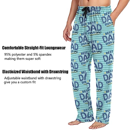 ZZXXB Colorful Kitten Cat Fish Pajama Pants for Men Comfort Sleep Lounge Bottoms Straight-fit with Pockets S-XXL3