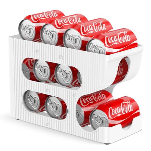 Soda Can Organizer for Pantry/Fridge, Automatic Rolling Pop Can Dispenser/Storage/Holder/Container for Refrigerator, Sav - Detailed View