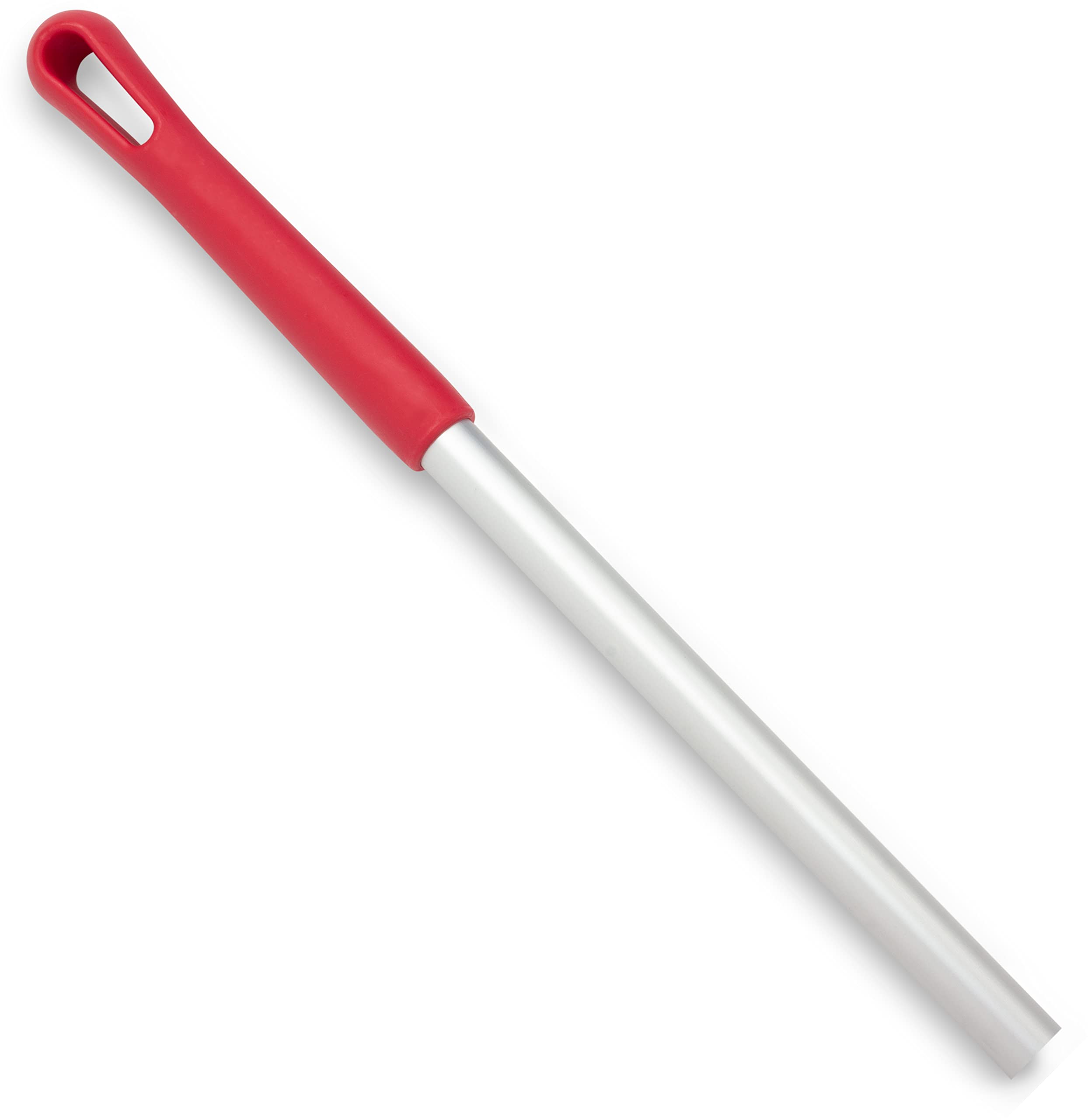 SPARTA Adjustable Aluminum Broomstick, 48” Mop and Broom Handle Replacement with Color-Coded System for Environments with Harsh Cleaning Agents, Aluminum, 48 Inches, Red