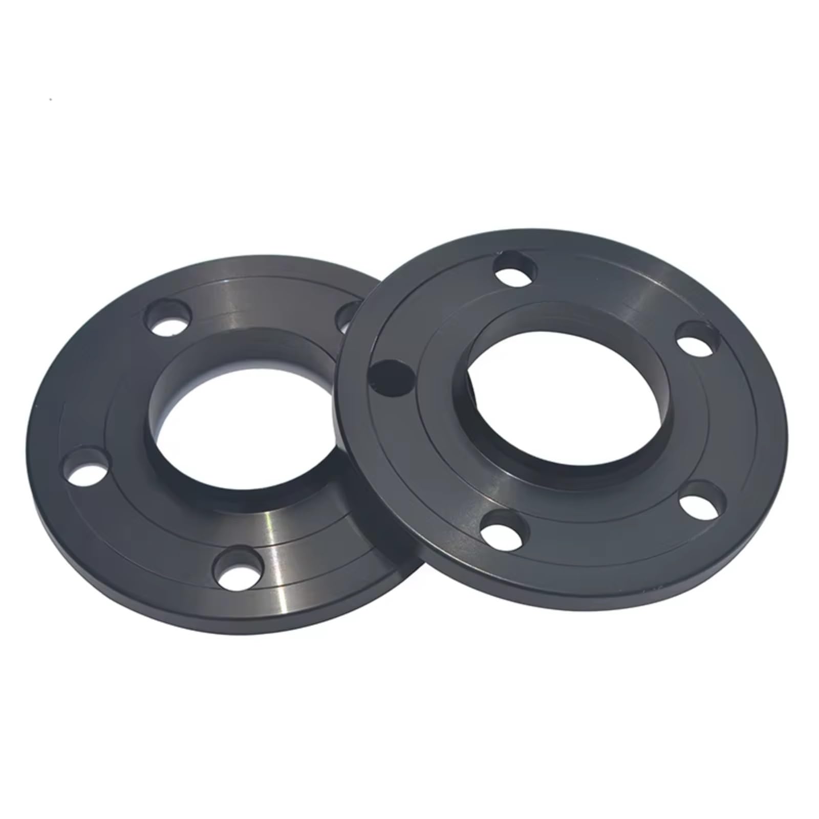 Espaciadores Rueda de Coche 2 Uds Adaptador De Junta Céntrica De Cubo Piezas De Coche Espaciadores De Rueda PCD 5x120 Rosca Cónica 66,6mm Compatible Con E26 E28 E34 E36 E38 E60(Black)