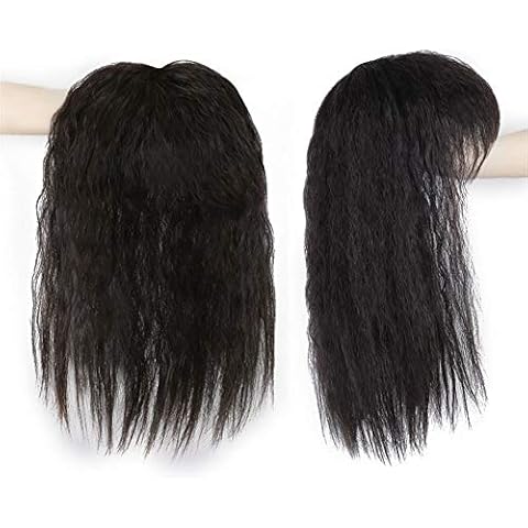 Fluffy Kinky Curly Human Hair Topper Cover