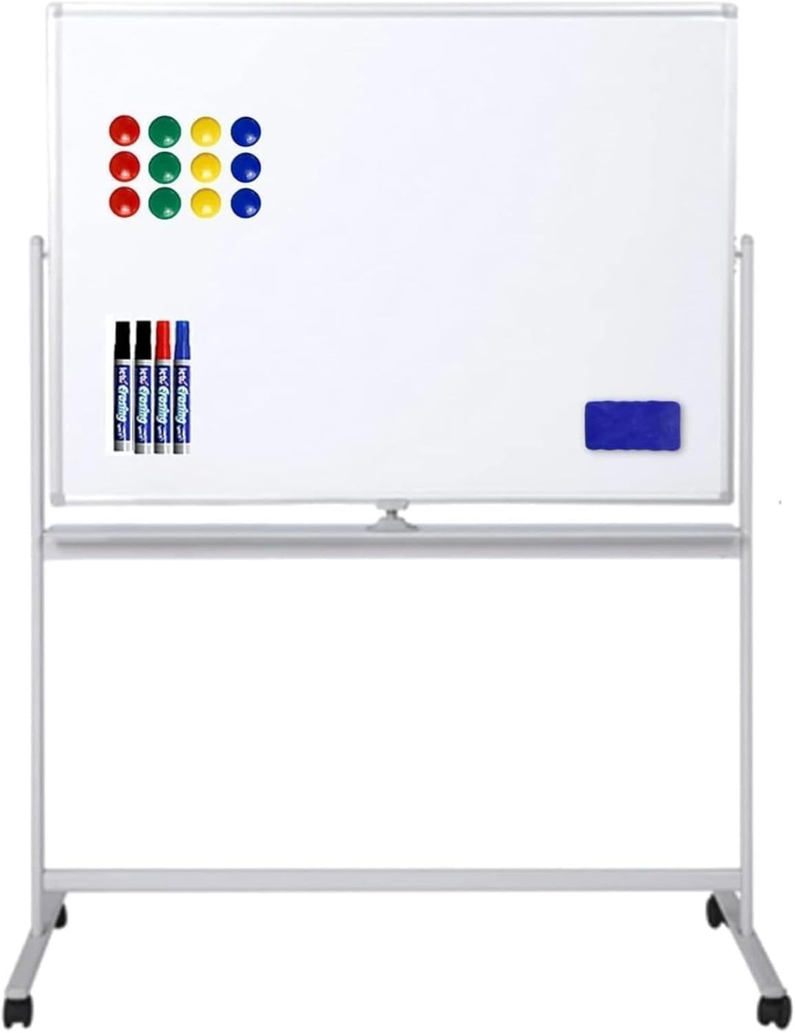 Amazon | Tufduzo の永続的な移動式表記の磁気 Whiteboard の両面の