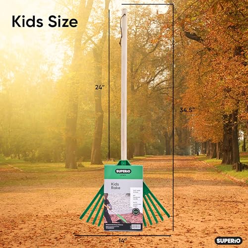 Superio Kids Garden Rakes, juego 2 rastrillos 34 pulg miniatura 2