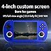 RG40XXH Handheld Game Console 4.0-in 640*480 IPS Screen 3200mAh 64Bit System Blue