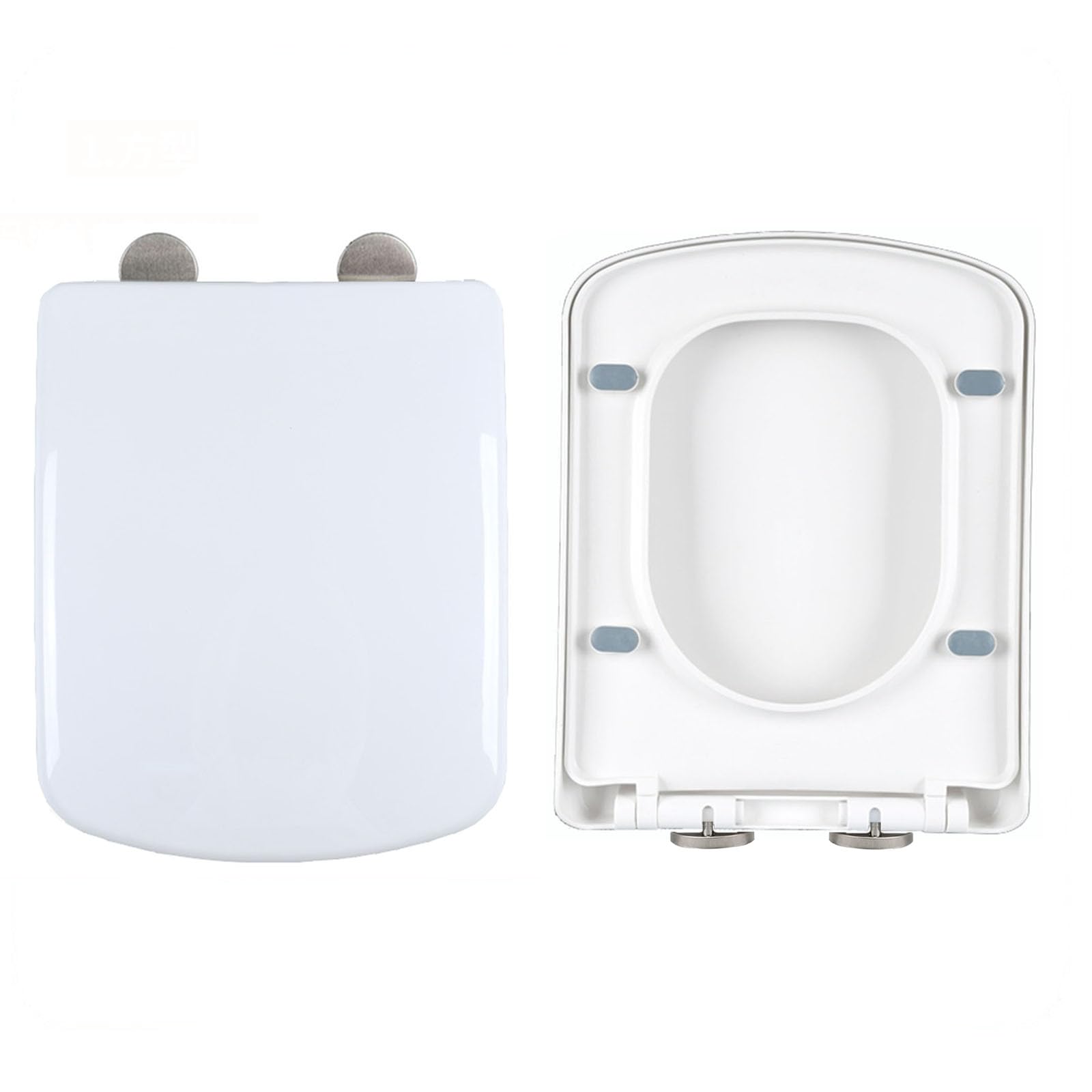 Slow Close Toilet seat Quiet Mute Thicken fits Square Toilet Bowls Exact Size 355435mm, Quiet, fits, seat, Thicken, Toilet, Close, Slow, Mute, Adjustable, Lightweight
