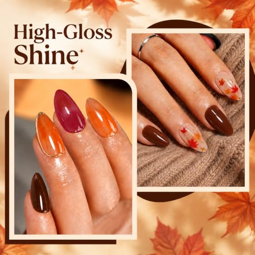 Image of AZUREBEAUTY Fall Nail Polish Set 4 Colors