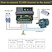 Single Phase to 3 Phase Converter, Frequency Converter Drive Suitable for 3HP (2.2KW) 10A AC 220V 3 Phase Motor, VFD Inverter for CNC Spindle Motor Speed Control