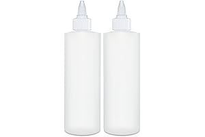 BRIGHTFROM Small Squirt Bottle: 8 oz Condiment Squeeze Bottle with Twist Top...