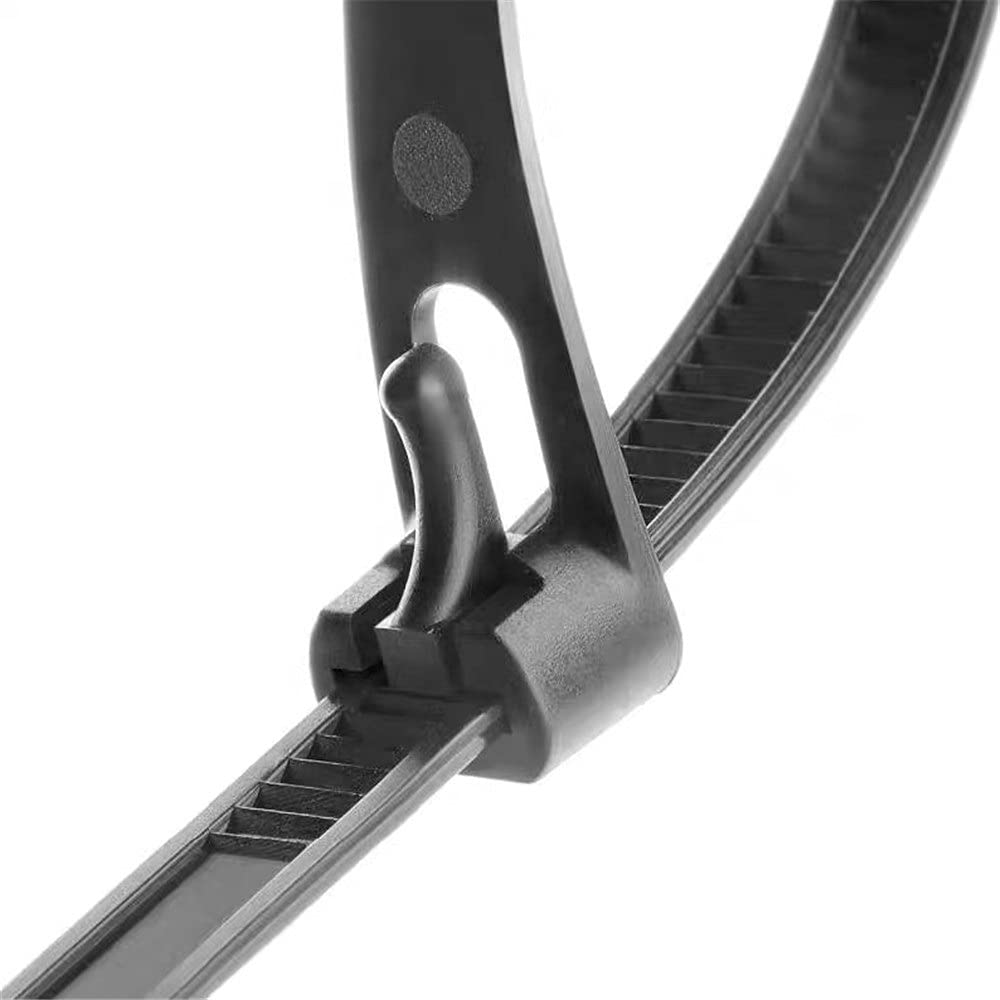 Fascetta per cavi RS PRO DK in Nylon 66, 382 mm x 9mm, col. Nero | RS