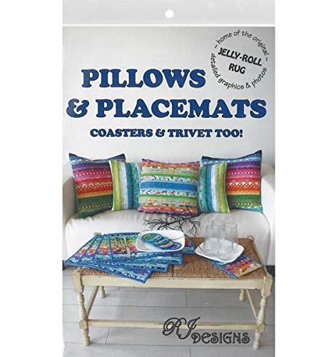 RJ Designs Jelly Roll Pillows&PlacmtsPtrn, 1 Count (Pack of 1) RJ Designs Jelly Roll Pillows&PlacmtsPtrn, 1 Count (Pack of 1)
