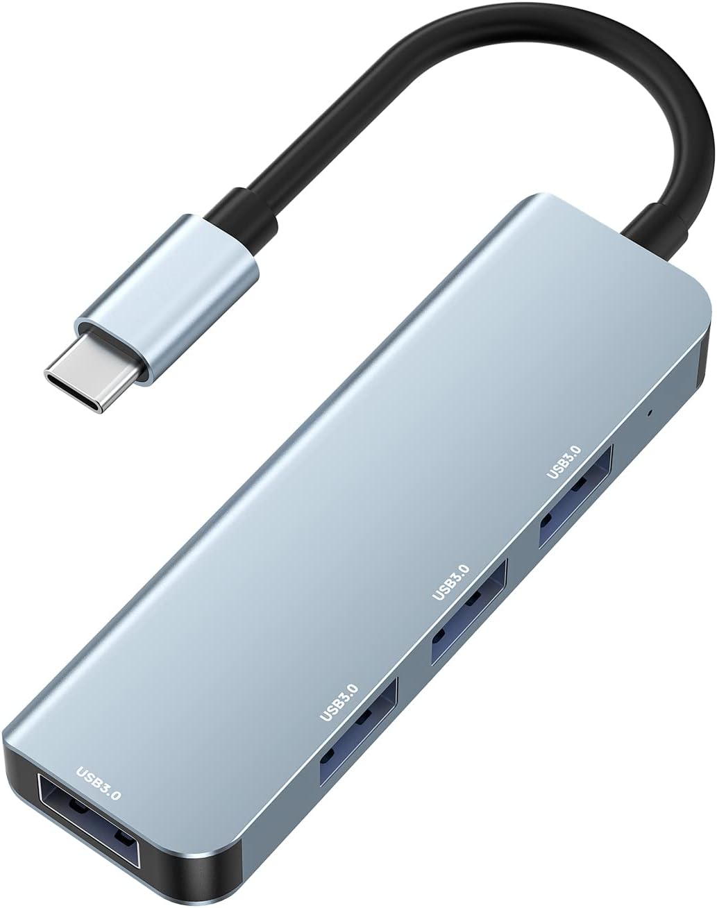 Yamdrok USB Hub for Laptop, 4-in-1 Type C USB Hub for PC, USB 3.0 Hub 4 Port, 5Gbps High-Speed Data Extender, Compatible with MacBook, iPad, Samsung, Chromebook, Huawei, USB Flash Drives, Keyboards