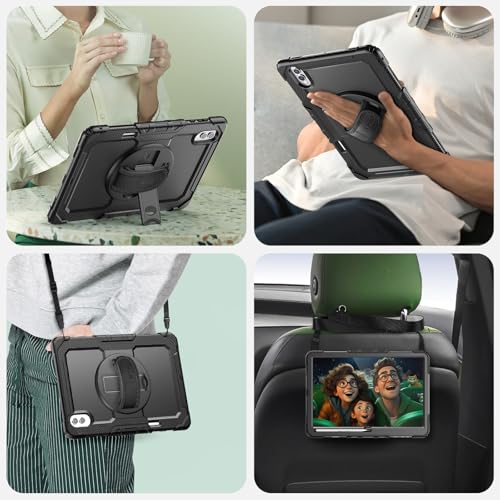 Image of SEYMAC Case for Samsung Galaxy Tab S11 Ultra 5G 14.6 Inch, Black