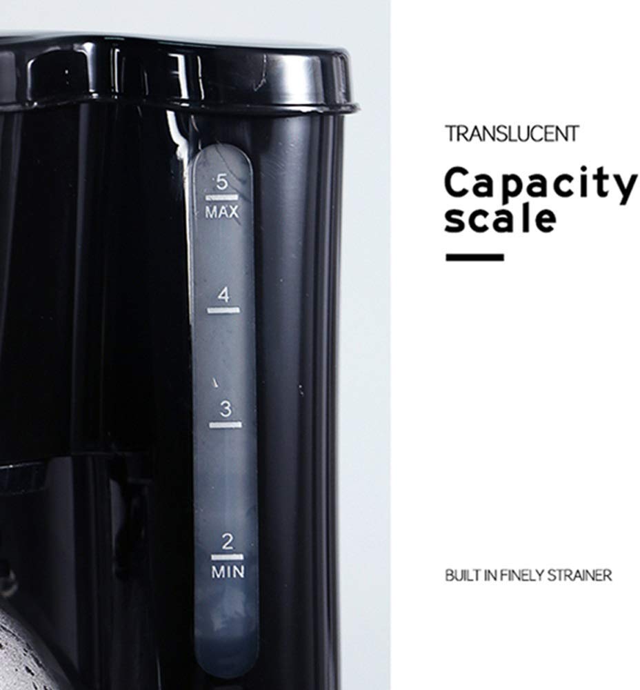 Cafetera Cafetera, Filtro De Café, Cafetera Semiautomática, Filtro Incorporado [Función Antigoteo, Hervidor De Aislamiento (750 Ml), 600 W] Compatible con Oficina, Familia,C Interesting