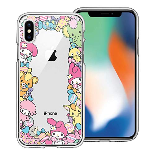 WiLLBee Compatible with iPhone Xs/iPhone X Case My Melody Cute Clear TPU Soft Jelly Cover - Border My Melody