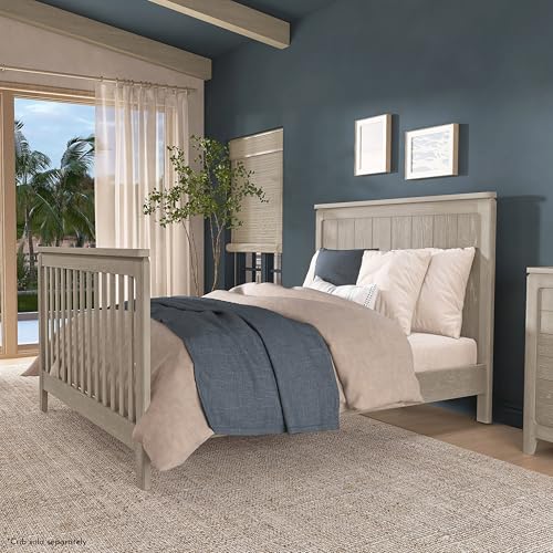 Image of Evolur Full-Size Bed Conversion Rails, Designed & Tested Cribs, Durable Hardwood Build with Secure Mattress Slats, Easy Assembly - Sienna