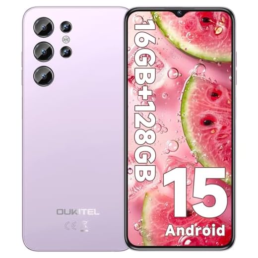 OUKITEL C1 Smartphone Pas Cher Android 15, 16(4+12)Go +128Go(TF 1TB) Telephone Portable Pas Cher, 6.52" HD+ Écran, 5150mAh Telephone, 13MP+5MP Téléphone Gaming, Triple 4G SIM/GPS/Fingerprint/OTG/3.5mm