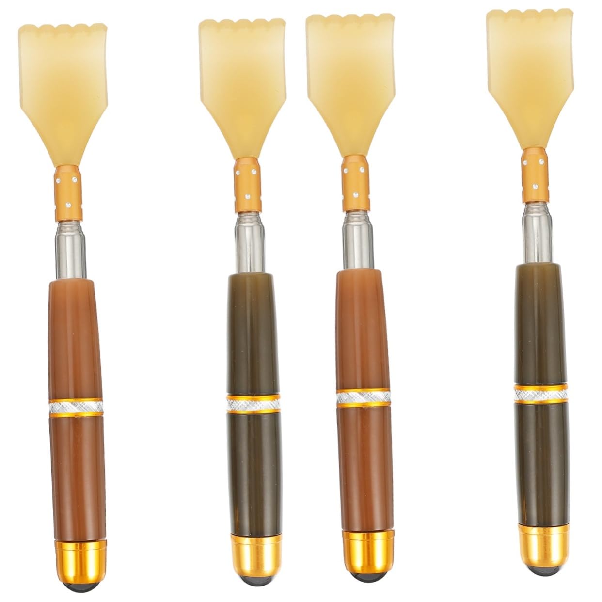 4 piezas Rascadores de espalda para hacer cosquillas en la espalda, botas para rascar la espalda, rascador de espalda flexible, rascador de espalda retráctil, rascador de espalda para hombre, cuerpo