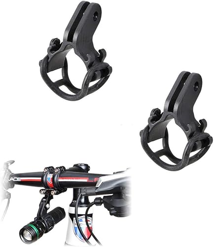 Soporte para linterna de luz de bicicleta, soporte de clip para bicicleta de carretera, parte de ciclismo, ajustable, compatible con adaptador de