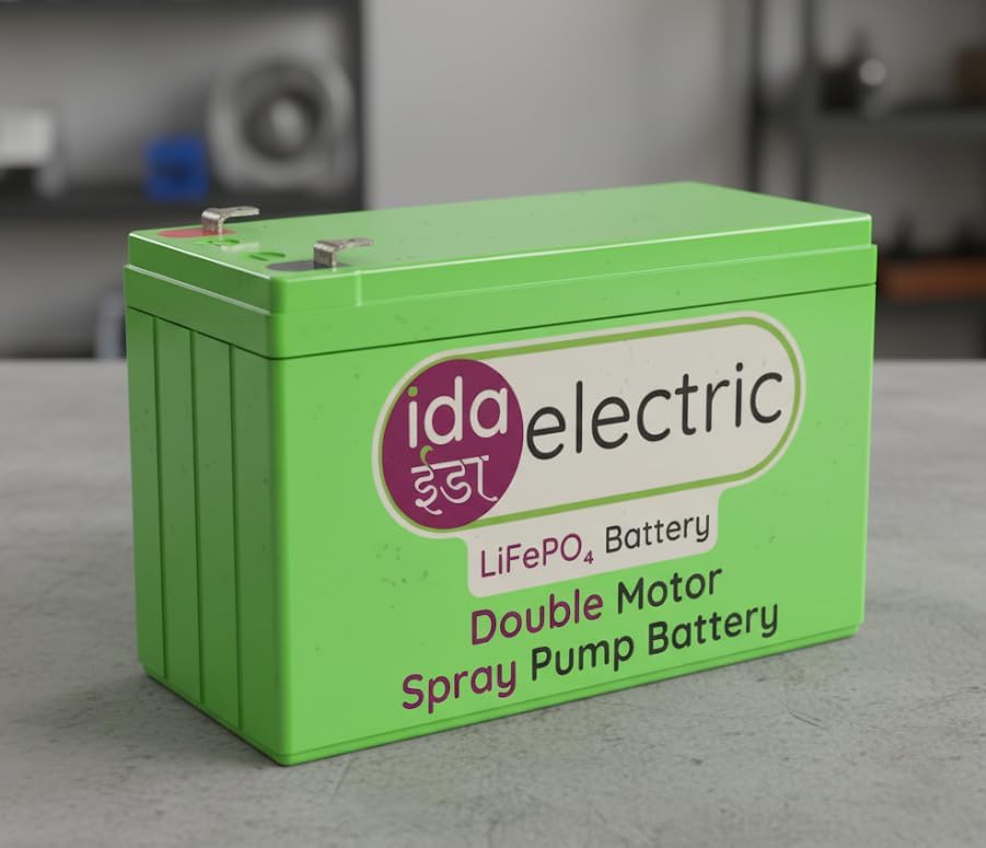 Image of LiFePo₄ Battery for Agriculture Spray Pump (25-30 Pump /Charge), Solar Light, Kids Toy Battery - 12V 75 Watt - Light Weight 800g