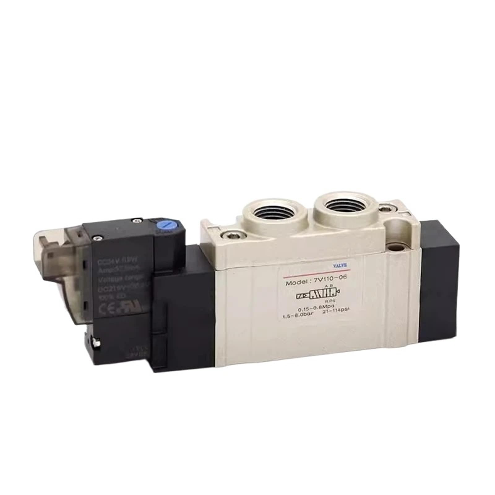 Electroválvula neumática de aleación de aluminio serie 7V (5/2, 5/3 vías) 7V0510 7V110 7V120 7V130(7V11006A200)