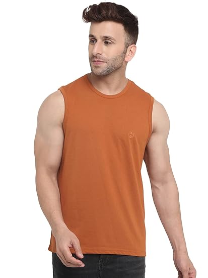 Men Cotton Gym Tank Tops Sleeveless Sports Vest