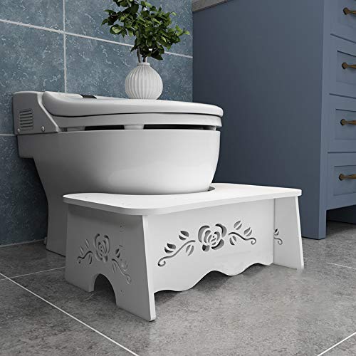 Portable Squatting Toilet Stool,Wood-Plastic Board Toilet Assistance Steps for Kids,Children,Toddlers,Adults