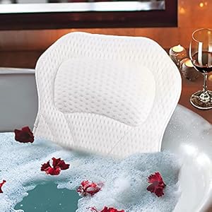 Bath Pillow Spa Bathtub Pillows Tub Cushion Head Neck Shou