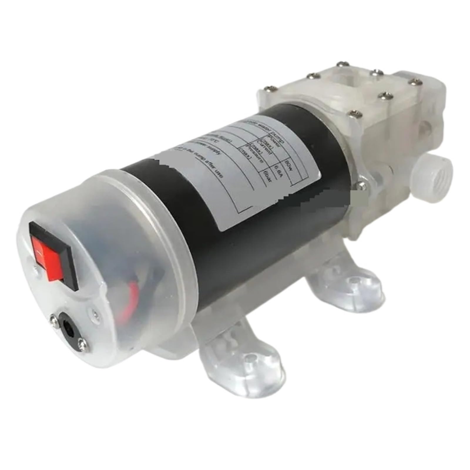Pompa For Liquidi A Membrana For Uso Alimentare DC 12V 80W Pompa Booster Autoadescante Con Pressostato 13L / Min G1/2 Porta For Latte Di Vino (Size : 12V)