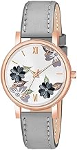 AR Group Analog Flowered Dial Watch for Women & Girls | Stylish Quartz Wristwatch | Perfect for Casual & Formal Wear | Gift for Ladies & Girls | Trendy Fashion Accessory(Grey-Pack of 1)
