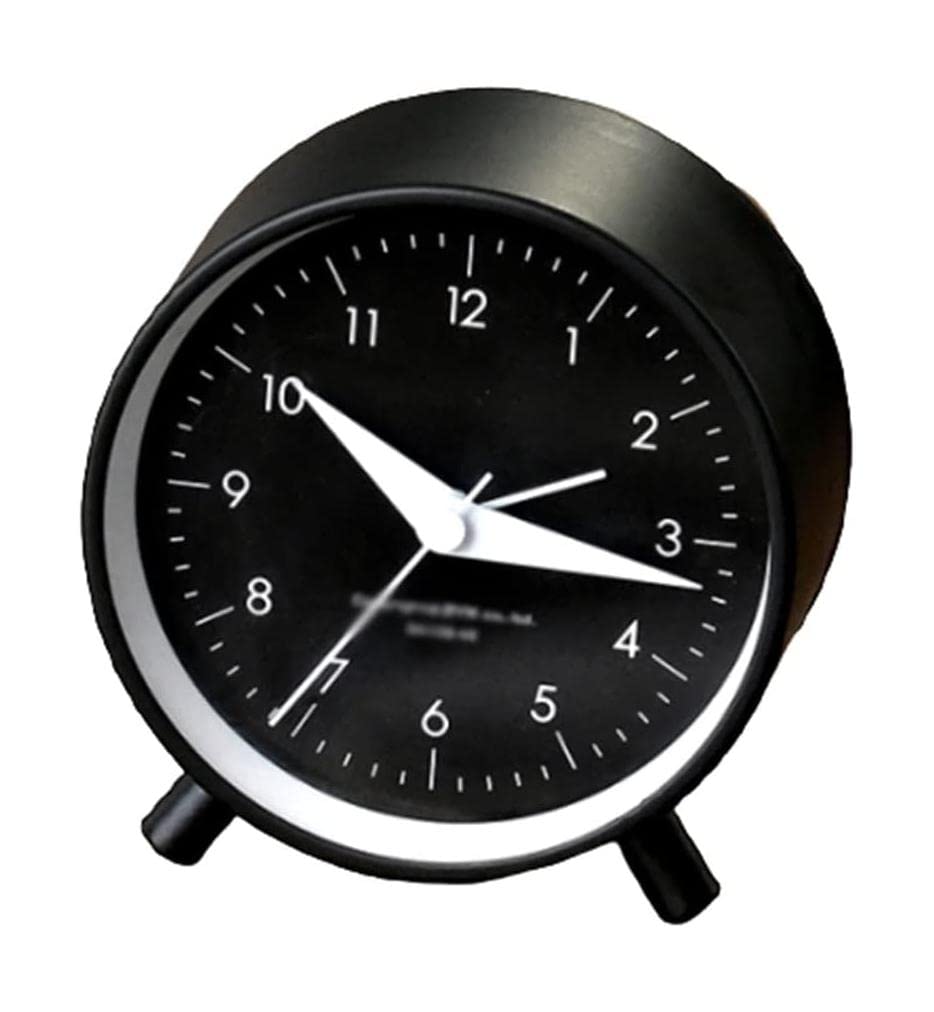 Doppelglockenwecker mit Nachtlicht, klassischer leiser, Nicht tickender, batteriebetriebener, extra lauter Wecker für schwere Schläfer