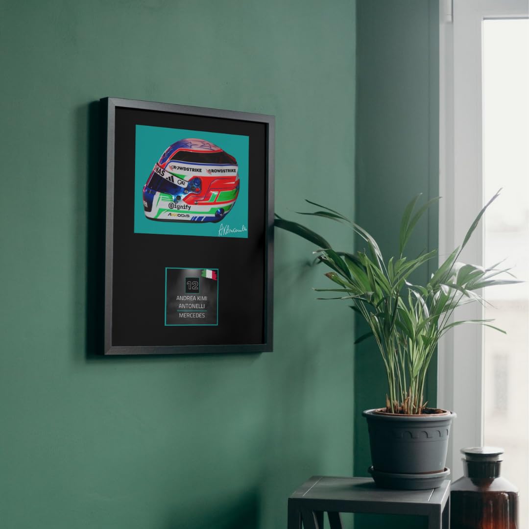 Lap Legends Kimi Antonelli 2025 - Espositore incorniciato con firma digitale riprodotta (grassetto)