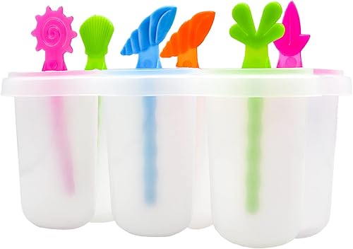 Miniatura 2 de Moldes para paletas, 6 piezas para helar helados con palitos reutilizables para paletas caseras y helados