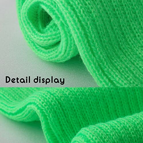 Ribbed Leg Warmers Solid Color Knitted Socks Yoga Leg Cover Leg Warmers stocking for Women and Girls (A pair)4