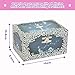 Jewelkeeper Girl's Musical Jewelry Storage Box with Twirling Fairy Blue and White Star Design, Swan Lake Tune