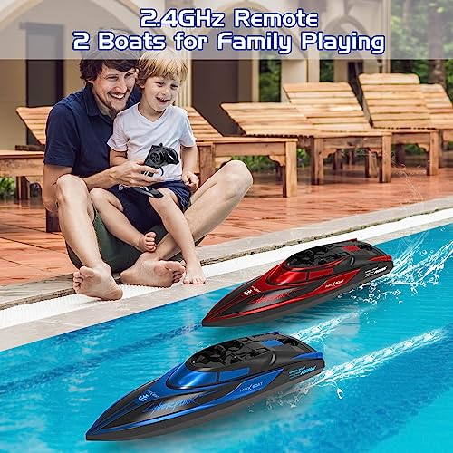 Yamaester HF6335 Rc Boat For Kids 2 Pack Remote Control Boats Night Glowing Toy Waterproof thumb #2