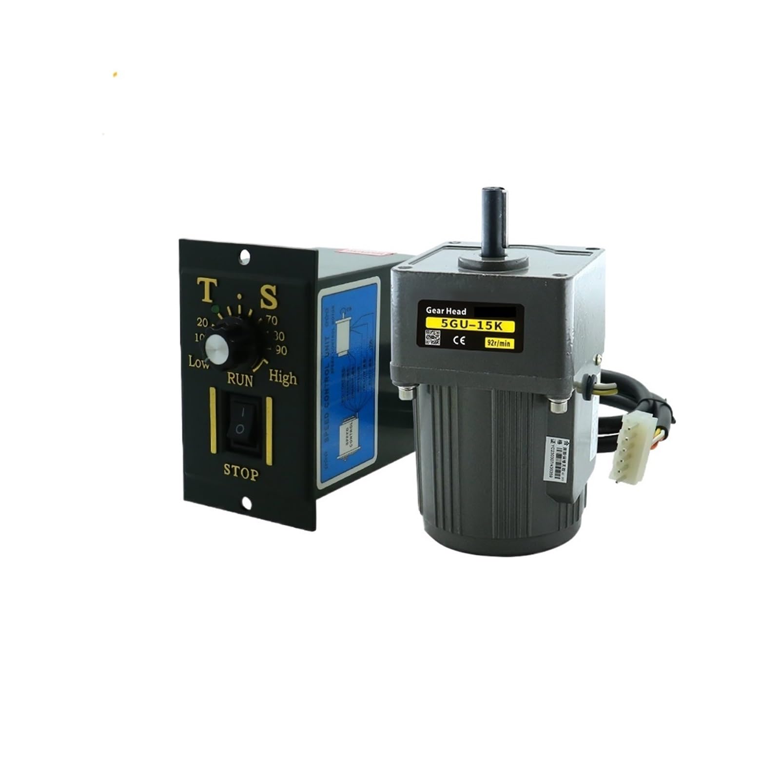 ANERTQUIH Motor 40W AC 1Phase 220v 50/60hz Asynchronous Induction Shaft 12mm DC(0-48rpm)