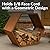 Sunnydaze Outdoor Hexagon Heavy-Duty Firewood Log Rack - Honeycomb Design - Cold-Rolled Steel Construction - 30-Inch