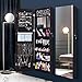 JRZTC Schmuckschrank-Schrank-Organizer mit Ganzkörperspiegel + integriertem Schminkspiegel, abschließbares Design, in DREI Farben erhältlich