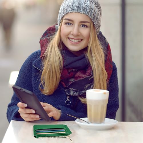 Image of Sodsay Card Case Slim Front Pocket Wallet for Women Credit Card Holder with Keychain | Slim, Front Pocket, Credit Card Holder, with Keychain