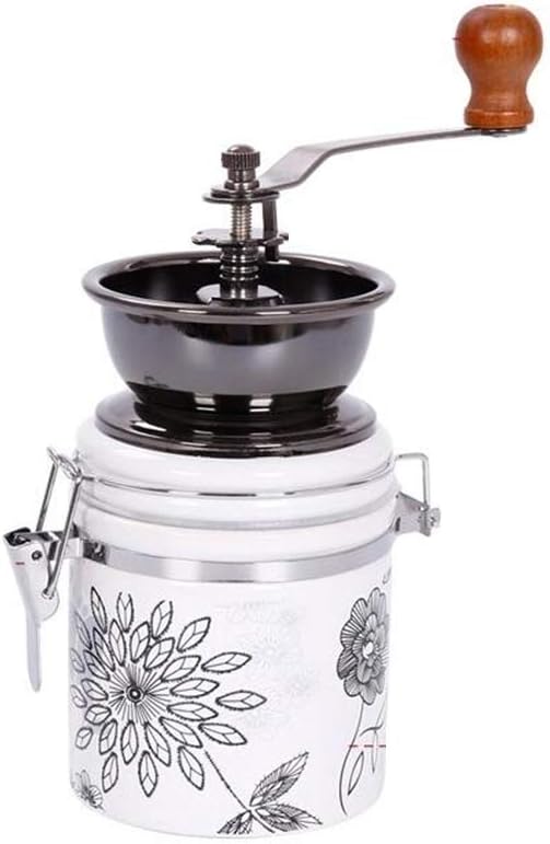 LY-JFSZ Manual Coffee Grinders, Vintage Hand Crank Ceramic Sealed Jar Manual Coffee Bean Grinder