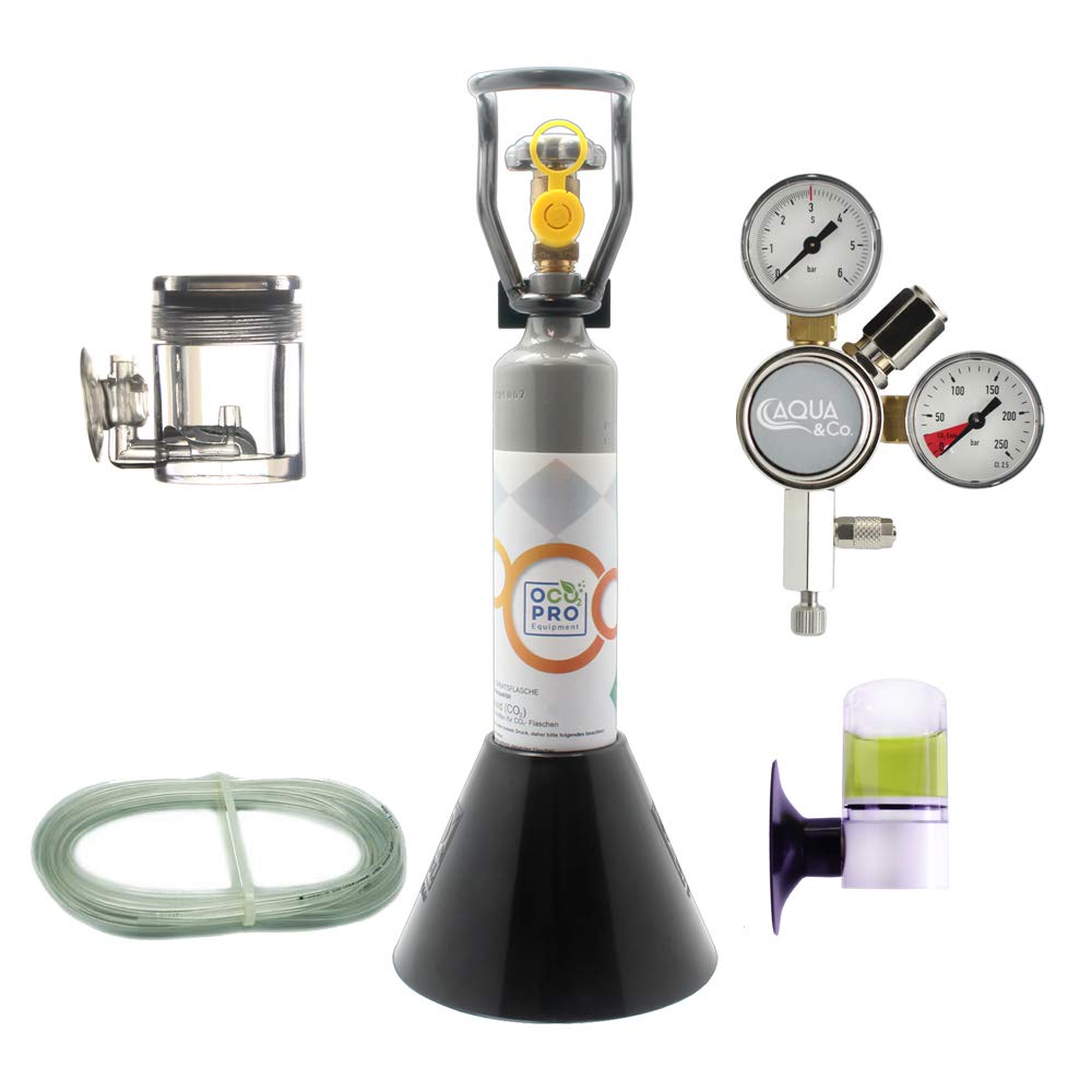 DLX-350 - Acuario de CO2 con apagado nocturno y botella reutilizable