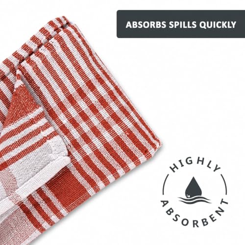 Image of Premium Home Pack of 12 Cotton Kitchen Cloth /Napkins | Fridge, Table, Kitchen Platform Cleaning & Roti Napkins | 16x16 Inches | Multicolor | Cotton, Absorbent, Reusable, Kitchen Cloth