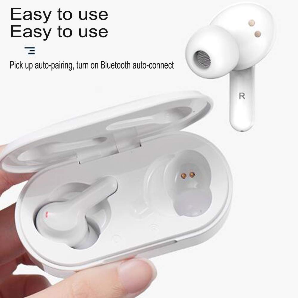 Bezprzewodowe słuchawki, bezprzewodowe słuchawki douszne Bluetooth 5.1, stereo, subwoofer, bezprzewodowe słuchawki z wodoodpornym mikrofonem o wysokiej rozdzielczości, inteligentny dotyk