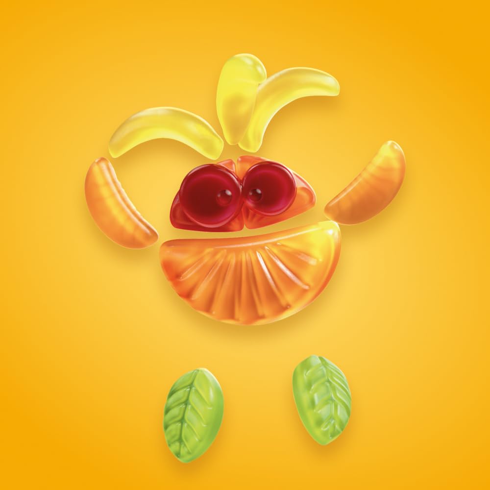 nimm2 Lachgummi Minis Beutel – 1 x 765 g (60 Mini Packs) – Fruchtgummi mit Fruchtsaft und Vitaminen – Einzeln verpacke Süßigkeiten-Tütchen - 3