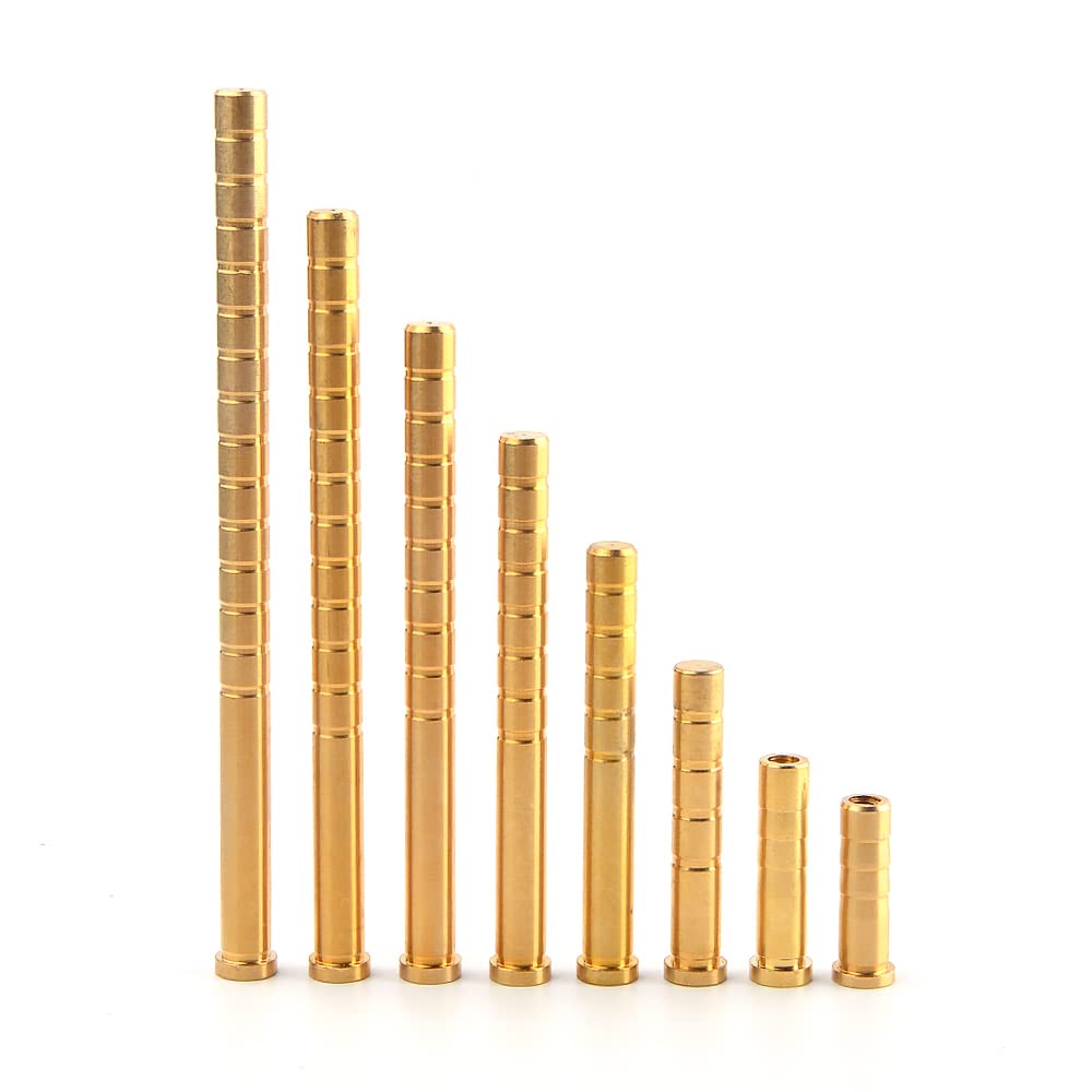 AMEYXGS 38-350 Grain Archery Arrow Copper Insert Screw Arrow Inserts Arrowheads Connector for Diameter .244"/6.2mm Arrow Shaft 6 Pack