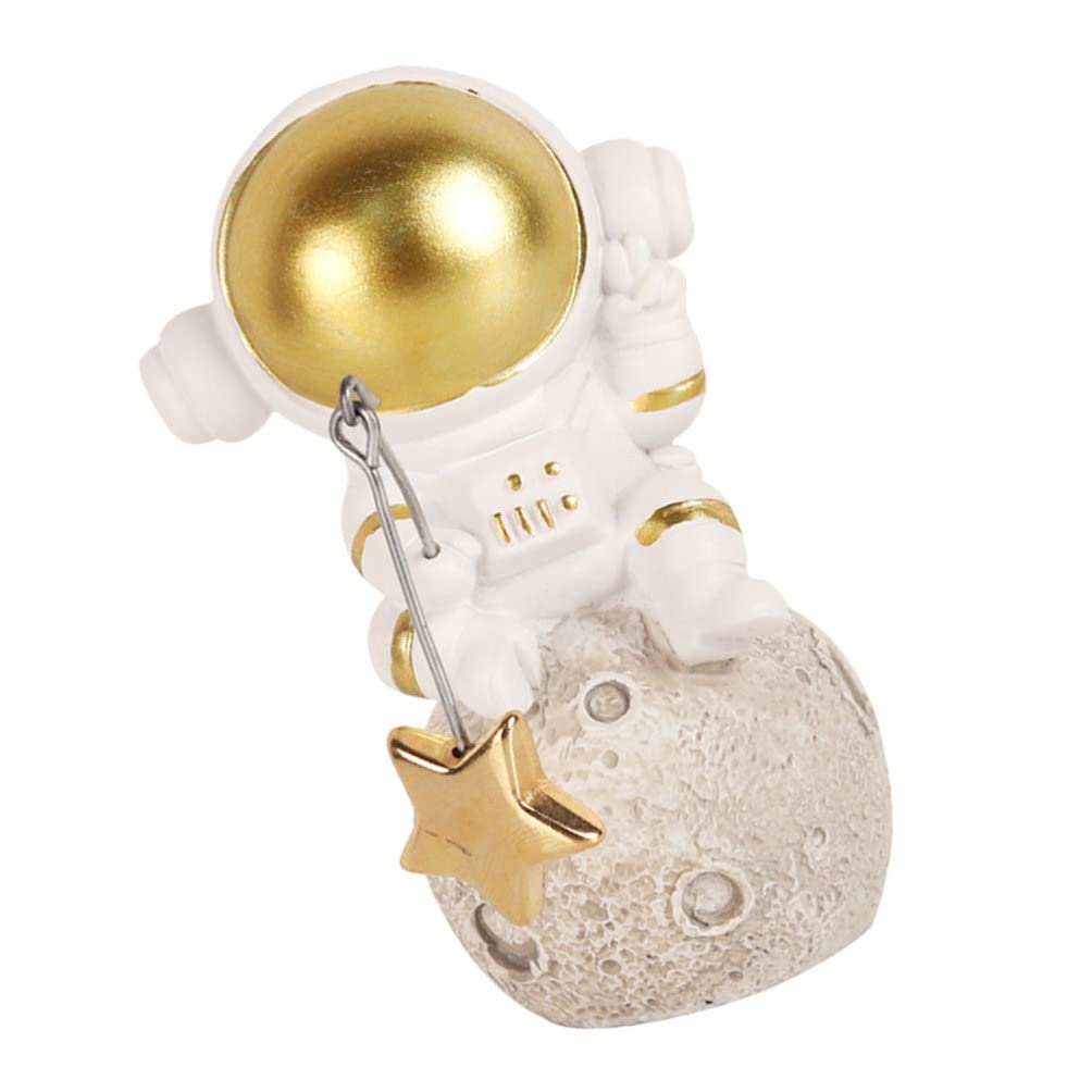 Happyyami Pesca para Xingx Astronautas Figura De Astronauta En Miniatura Astronauta Juguetes Figura De Juguete del Astronauta Escultura De Astronauta Maquetas Coches Niño Auto Pescar Resina