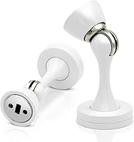 Vista 20 de Topes magnéticos para puerta, topes de puerta negros para la parte inferior de la puerta, montaje en pared, protector de pared magnético resistente